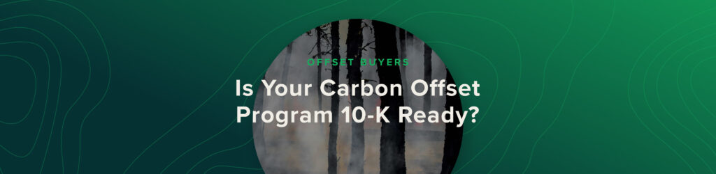 Carbon Offset 10-K Ready blog